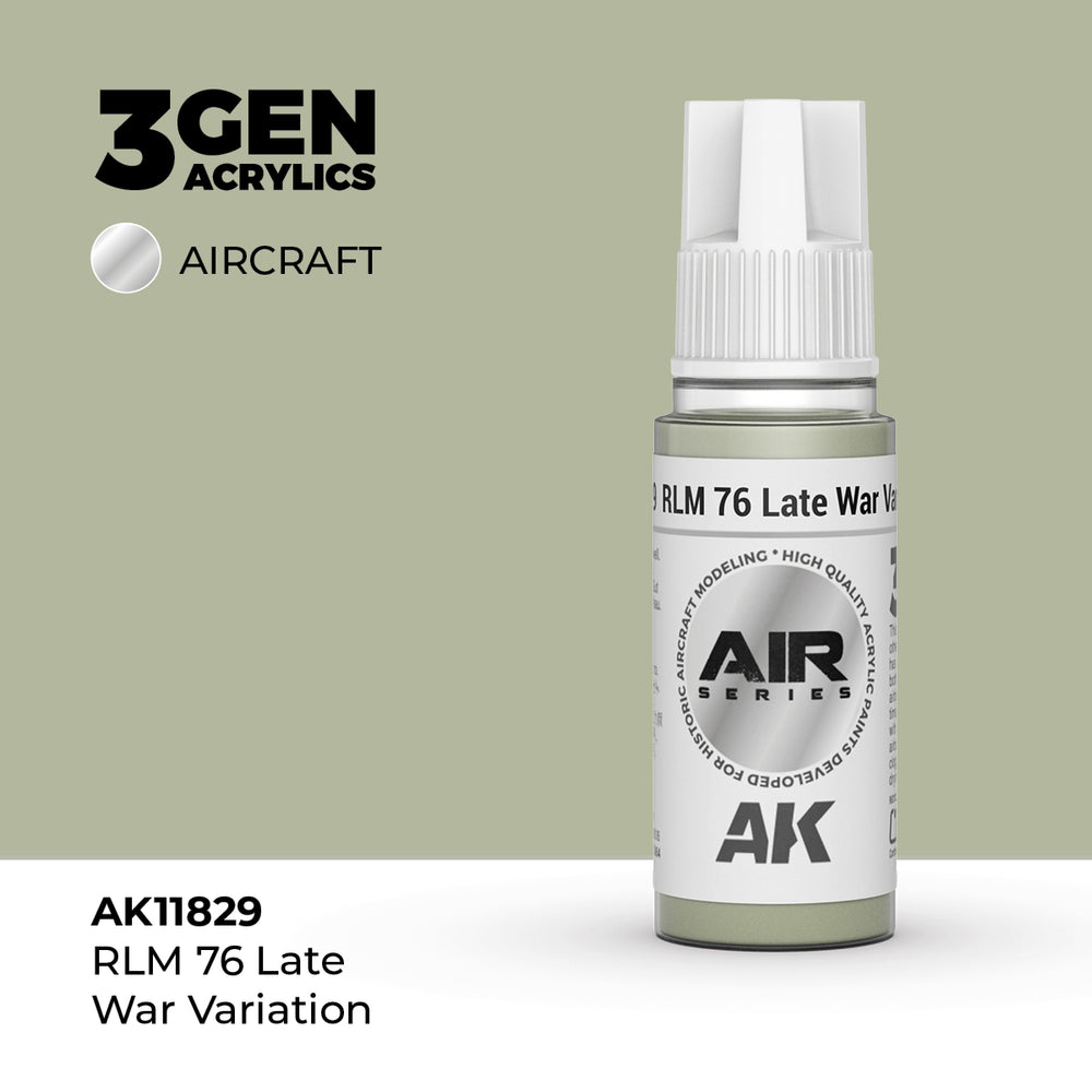 AK Interactive 3Gen Acrylics - RLM 76 Late War Variation - Air (18ml)