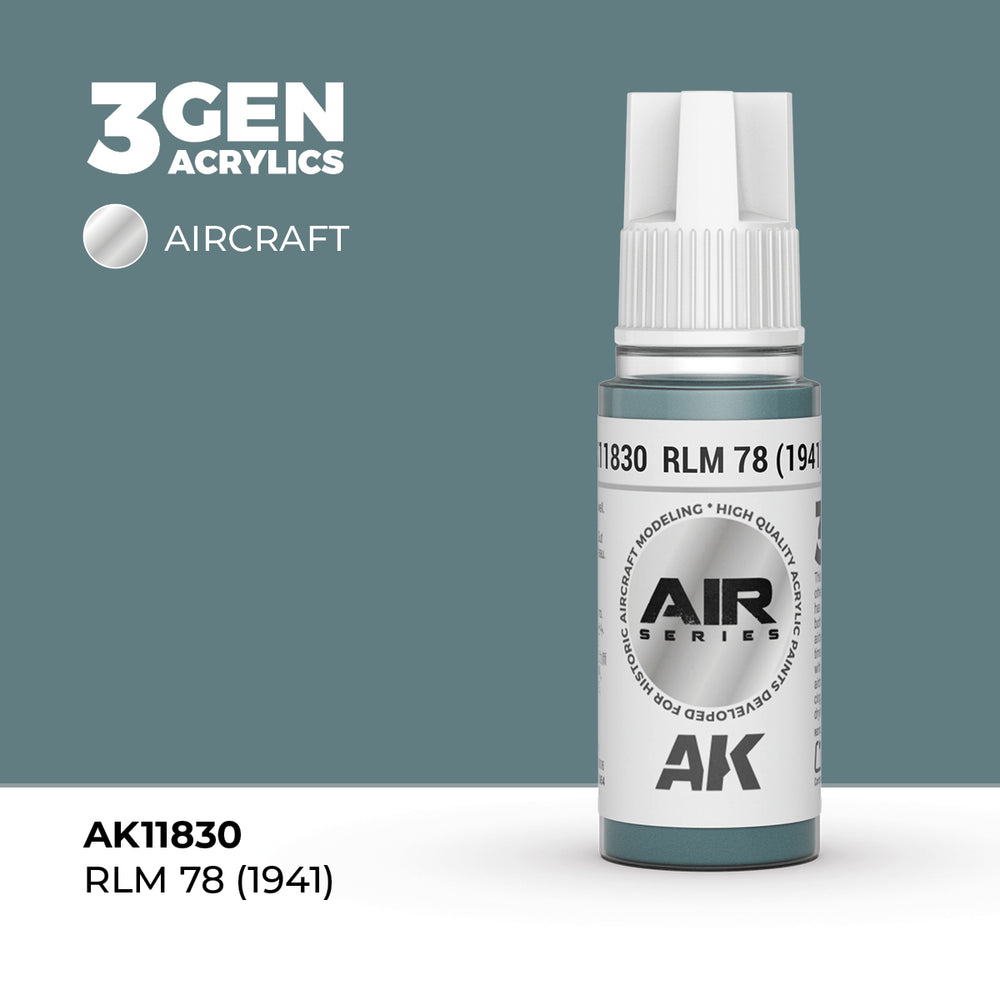 AK Interactive 3Gen Acrylics - RLM 78 (1941) - Air (18ml)