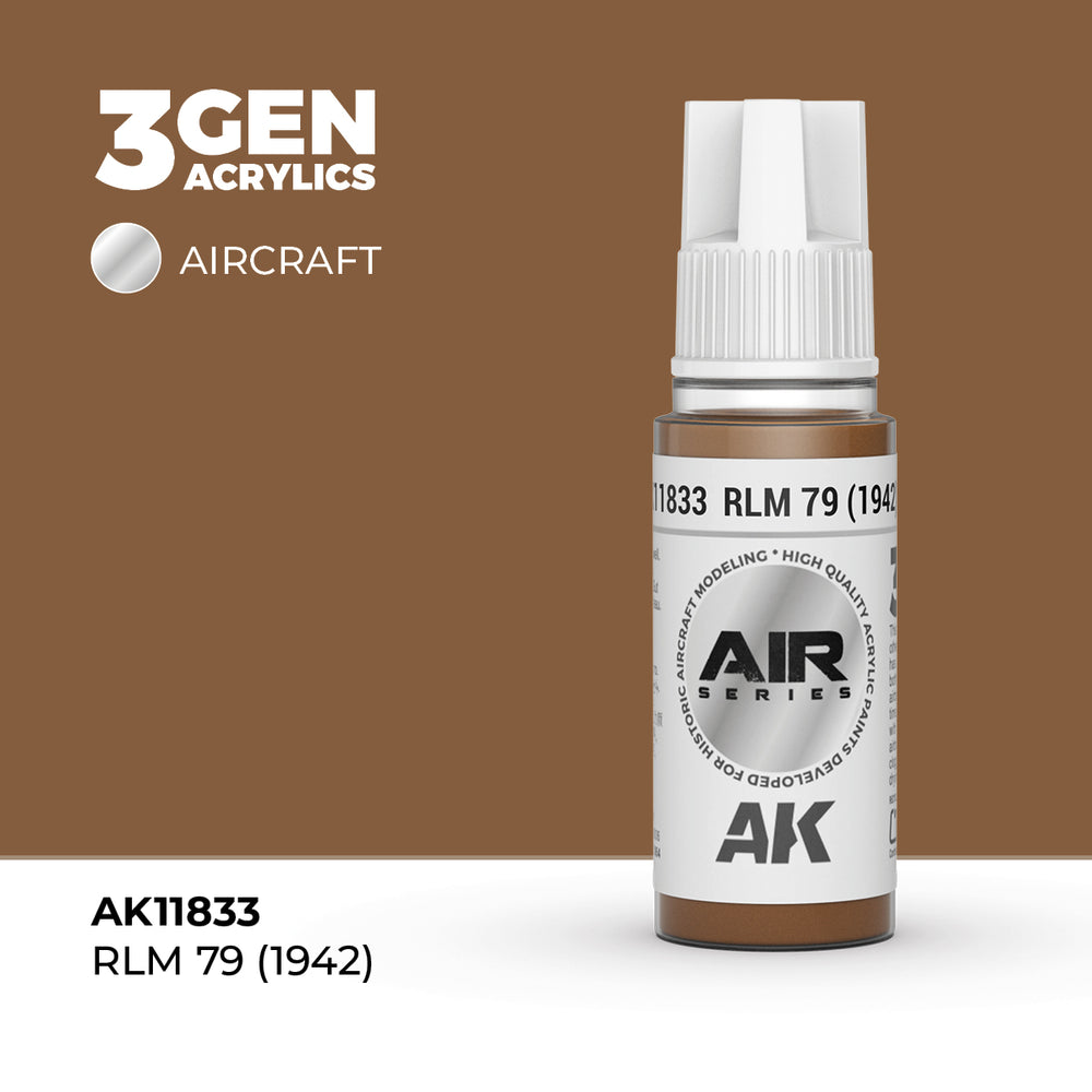 AK Interactive 3Gen Acrylics - RLM 79 (1942) - Air (18ml)