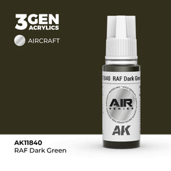 AK Interactive 3Gen Acrylics - RAF Dark Green - Air (18ml)