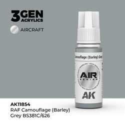 AK Interactive 3Gen Acrylics - RAF Camouflage (Barley) Grey BS381C/626 - Air (18ml)