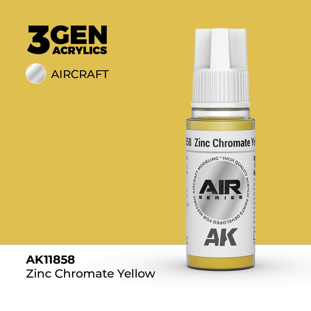 AK Interactive 3Gen Acrylics - Zinc Chromate Yellow - Air (18ml)