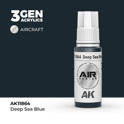 AK Interactive 3Gen Acrylics - Deep Sea Blue - Air (18ml)
