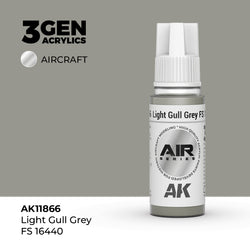 AK Interactive 3Gen Acrylics - Light Gull Grey FS 16440 - Air (18ml)