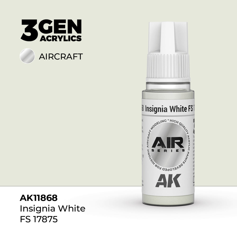 AK Interactive 3Gen Acrylics - Insignia White FS 17875 - Air (18ml)