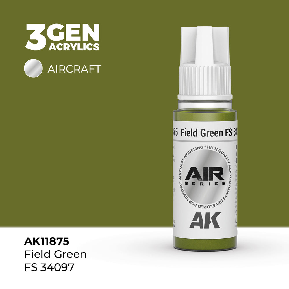 AK Interactive 3Gen Acrylics - Field Green FS 34097 - Air (18ml)