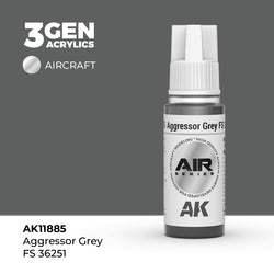 AK Interactive 3Gen Acrylics - Aggressor Grey FS 36251 - Air (18ml)