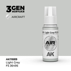 AK Interactive 3Gen Acrylics - Light Grey FS 36495 - Air (18ml)