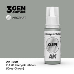 AK Interactive 3Gen Acrylics - IJA #1 Hairyokushoku (Grey-Green) - Air (18ml)