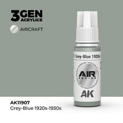 AK Interactive 3Gen Acrylics - Grey-Blue 1920s-1930s - Air (18ml)