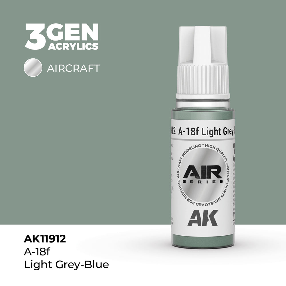 AK Interactive 3Gen Acrylics - A-18f Light Grey-Blue - Air (18ml)