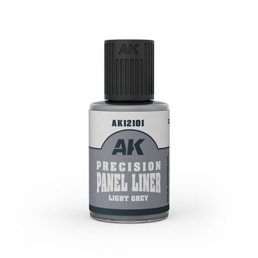 AK Interactive Weathering Enamels - Light Grey Precision Panel Liner (30ml)