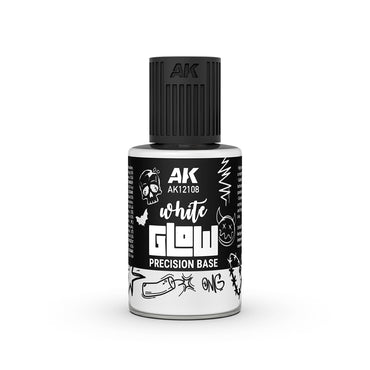 AK Interactive Glow Fluor - White Glow Precision Base (30ml)