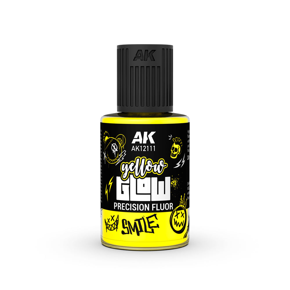 AK Interactive Glow Fluor - Yellow Glow Precision Fluor (30ml)