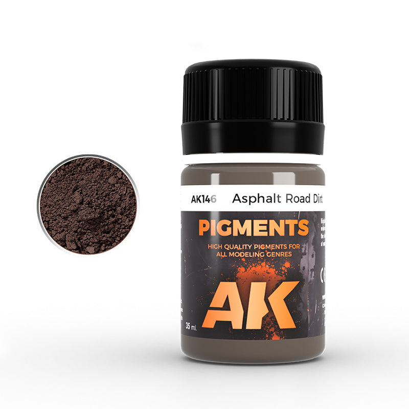 AK Interactive Pigments - Asphalt Road Dirt Pigment (35ml)