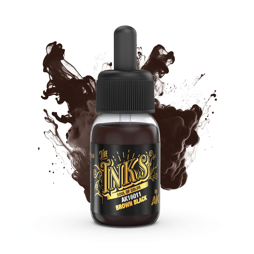 AK Interactive Inks - Brown Black (30ml)