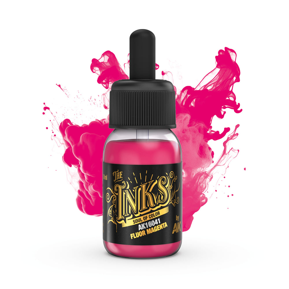 AK Interactive Inks - Fluor Magenta (30ml)