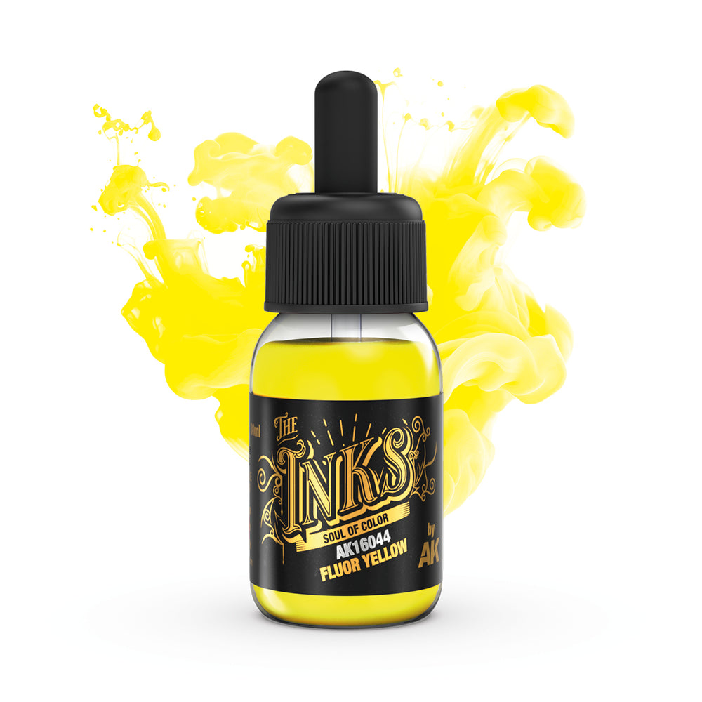 AK Interactive Inks - Fluor Yellow (30ml)