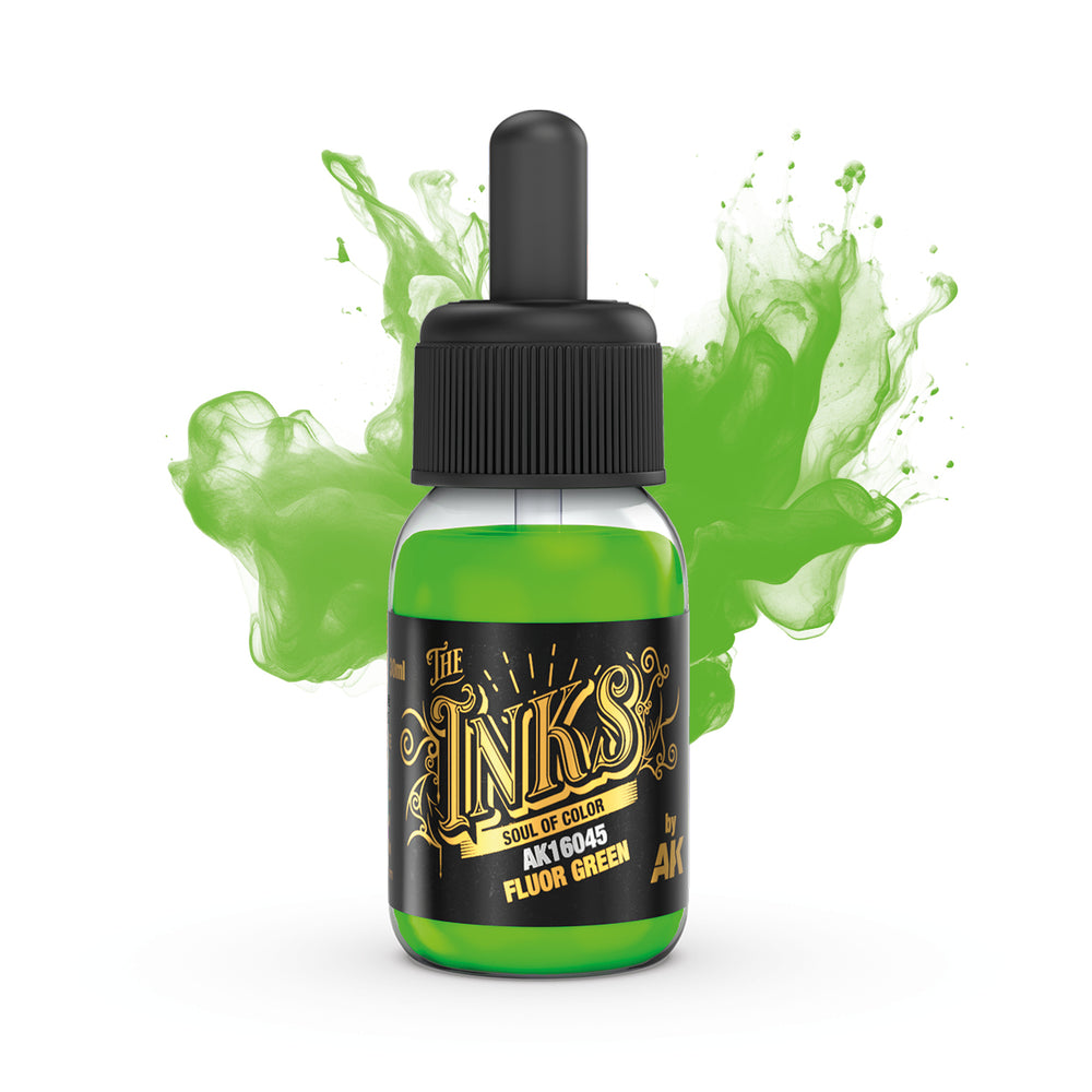 AK Interactive Inks - Fluor Green (30ml)