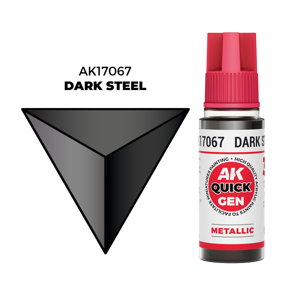 AK Interactive Quick Gen - Dark Steel (18ml)
