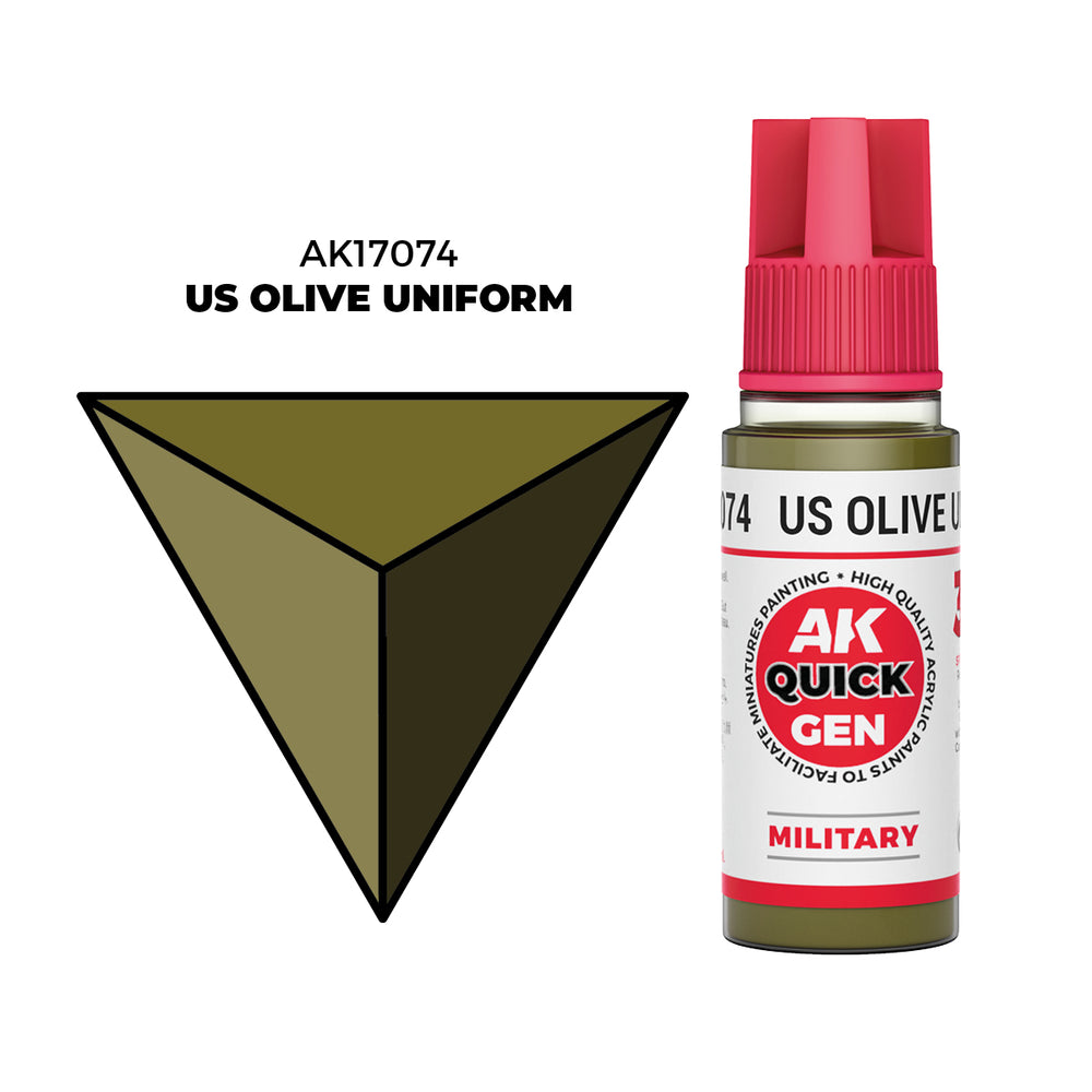 AK Interactive Quick Gen - US Olive Uniform (18ml)