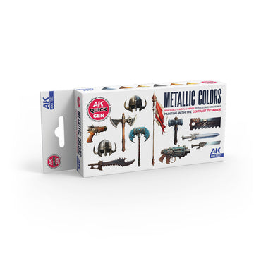 AK Interactive Quick Gen - Metallics Set