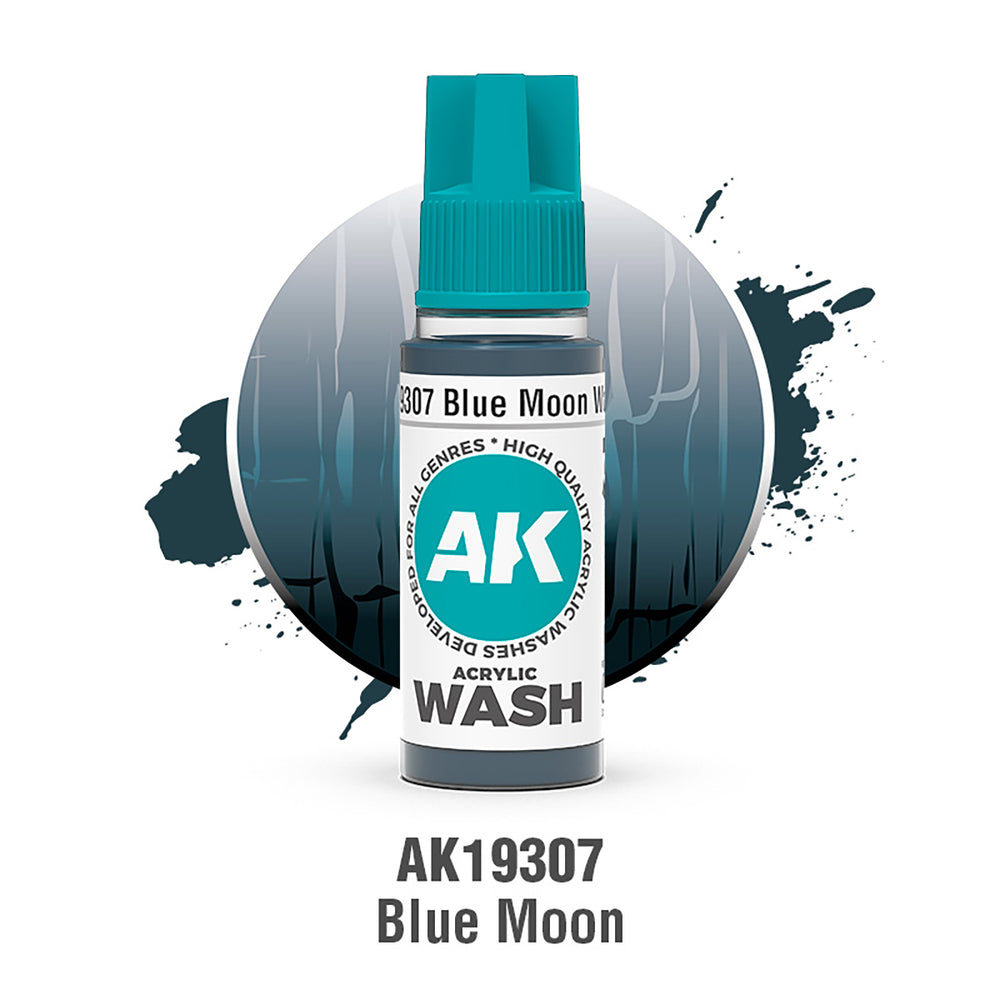 AK Interactive Acrylic Washes - Blue Moon (18ml)