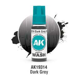 AK Interactive Acrylic Washes - Dark Grey (18ml)