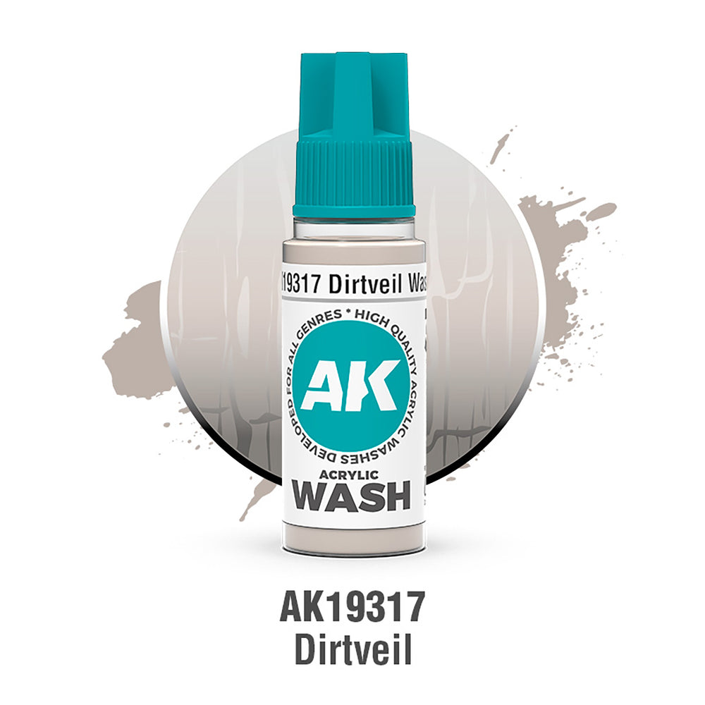AK Interactive Acrylic Washes - Dirtveil (18ml)