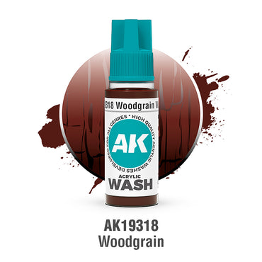 AK Interactive Acrylic Washes - Woodgrain (18ml)