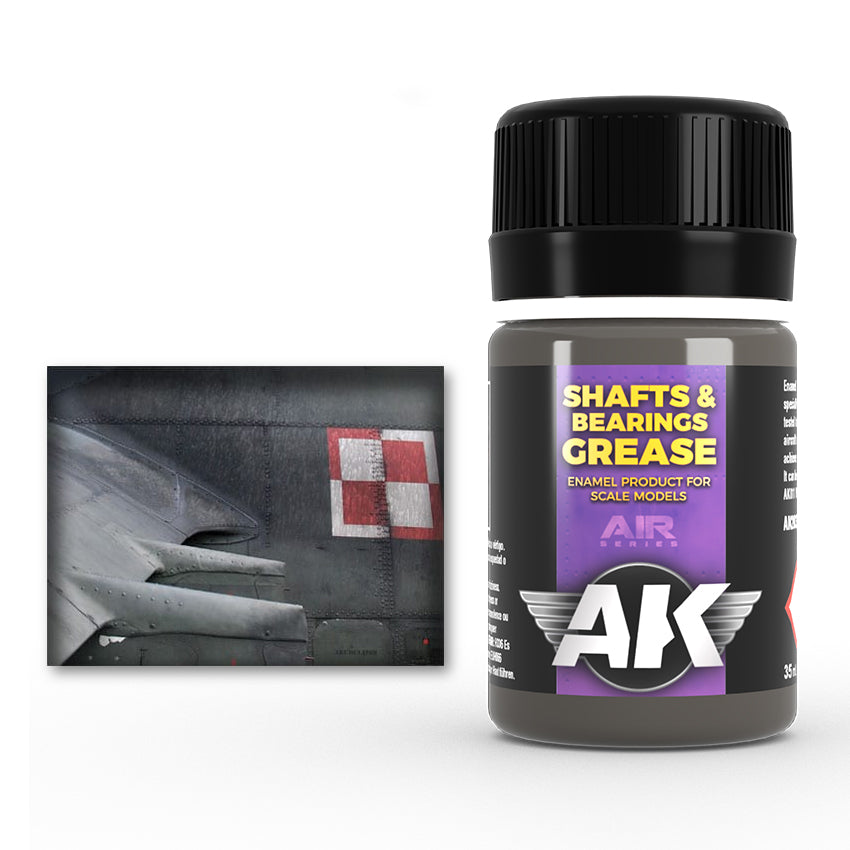 AK Interactive Weathering Enamels - Shafts and Bearings Grease (35ml)
