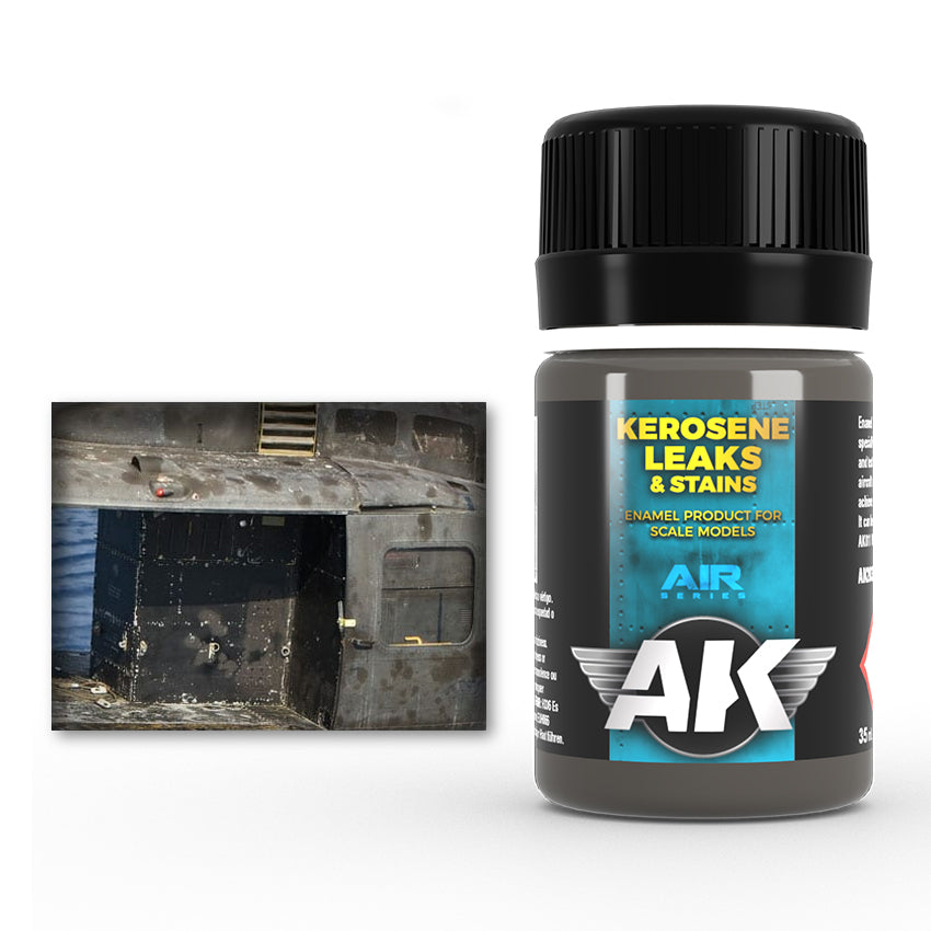 AK Interactive Weathering Enamels - Kerosene Leaks and Stains (35ml)