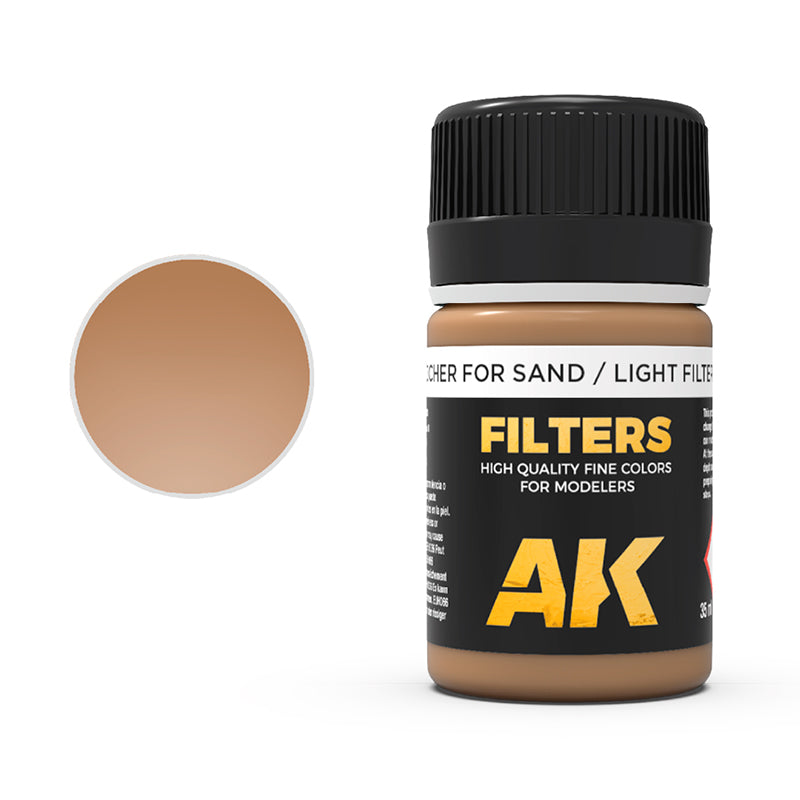AK Interactive Weathering Enamels - Ocher for Sand / Light Filter for Wood (35ml)