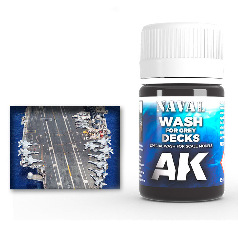 AK Interactive Weathering Enamels - Wash for Grey Decks (35ml)