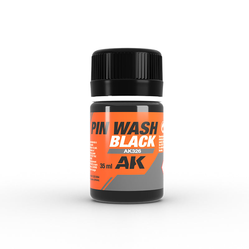 AK Interactive Weathering Enamels - Black Pin Wash (35ml)