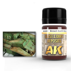 AK Interactive Weathering Enamels - Brown Earth Deposit (35ml)
