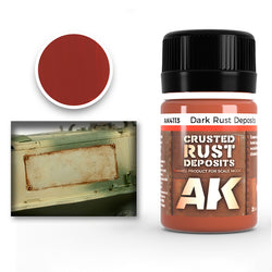 AK Interactive Weathering Enamels - Dark Rust Deposits (35ml)