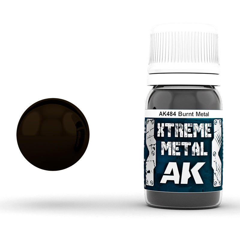 AK Interactive Xtreme Metal - Burnt Metal (30ml)