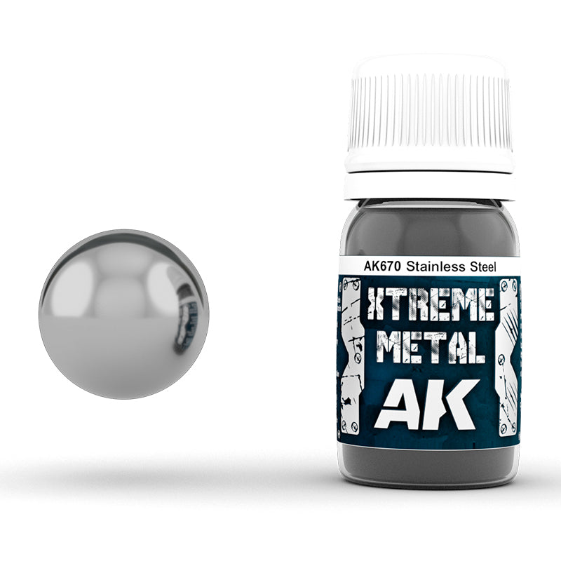 AK Interactive Xtreme Metal - Stainless Steel (30ml)