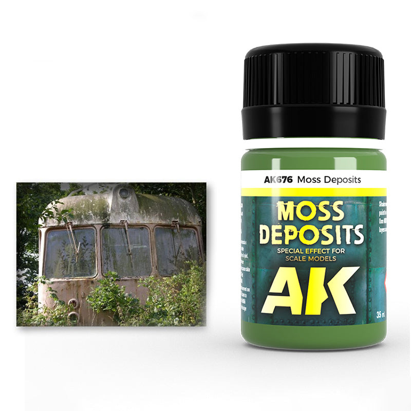 AK Interactive Weathering Enamels - Moss Deposit (35ml)
