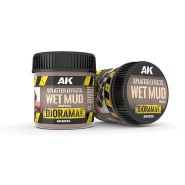 AK Interactive Textures - Splatter Effects Wet Mud (100ml)