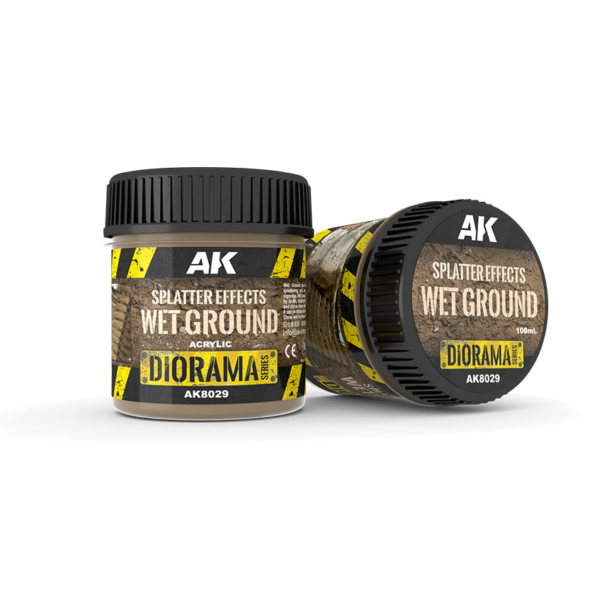 AK Interactive Textures - Splatter Effects Wet Ground (100ml)