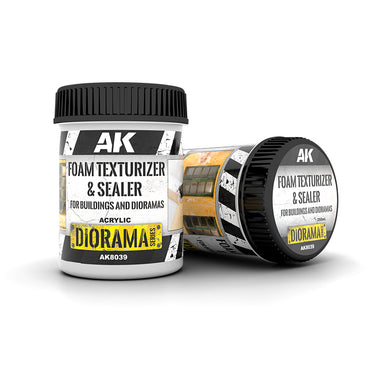 AK Interactive Textures - Foam Texturizer & Sealer - for Buildings and Dioramas (250ml)