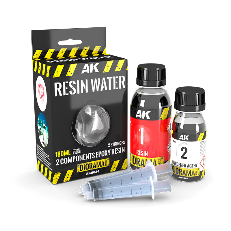 AK Interactive Textures - Resin Water 2 Components Epoxy Resin (180ml)