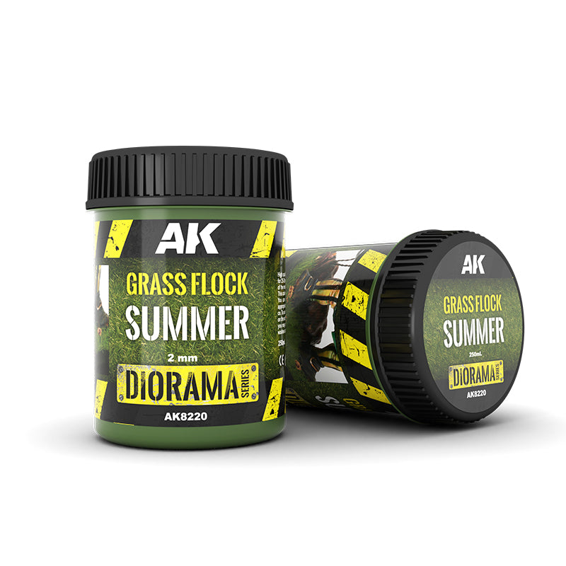 AK Interactive Vegetation - Grass Flock 2MM Summer (250ml)