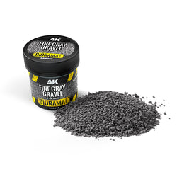AK Interactive Terrains - Fine Gray Gravel 1-3 MM (100ml)