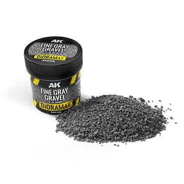 AK Interactive Terrains - Fine Gray Gravel 1-3 MM (100ml)