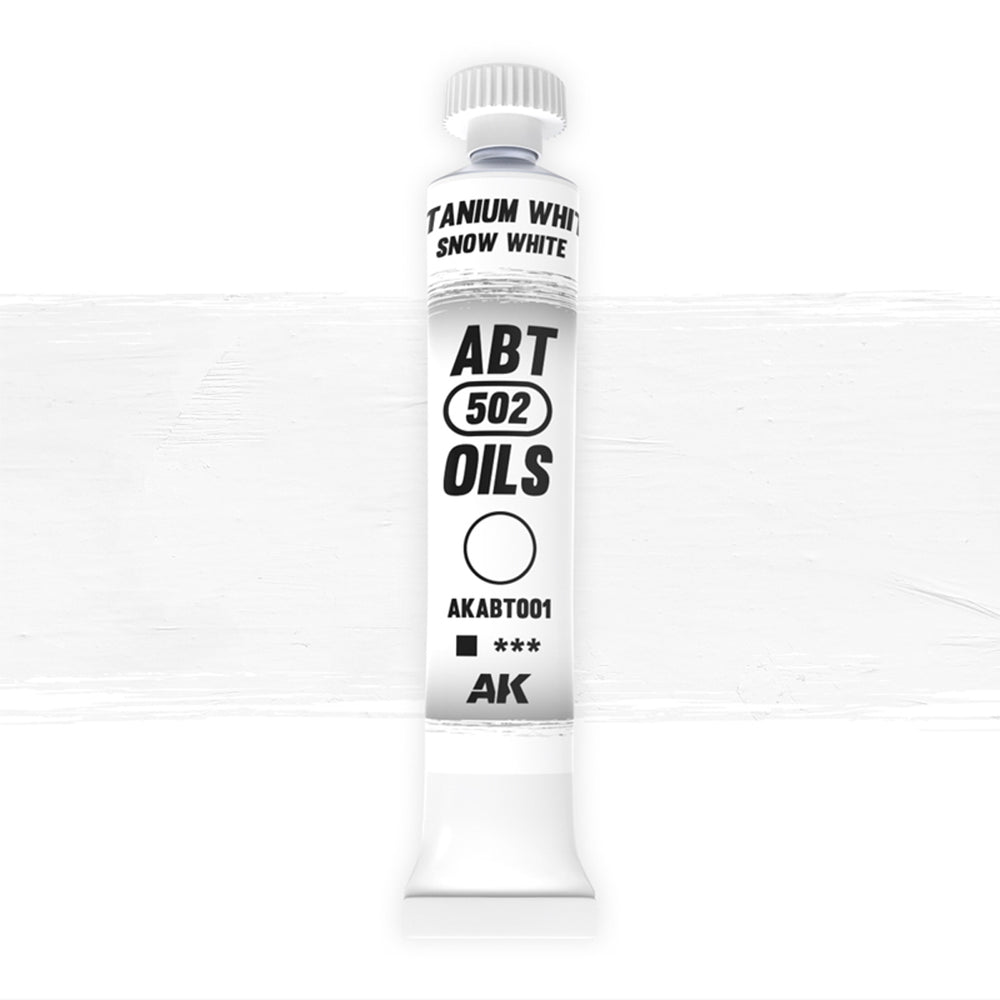 AK Interactive Abteilung 502 Oils - Titanium White/Snow White (20ml)