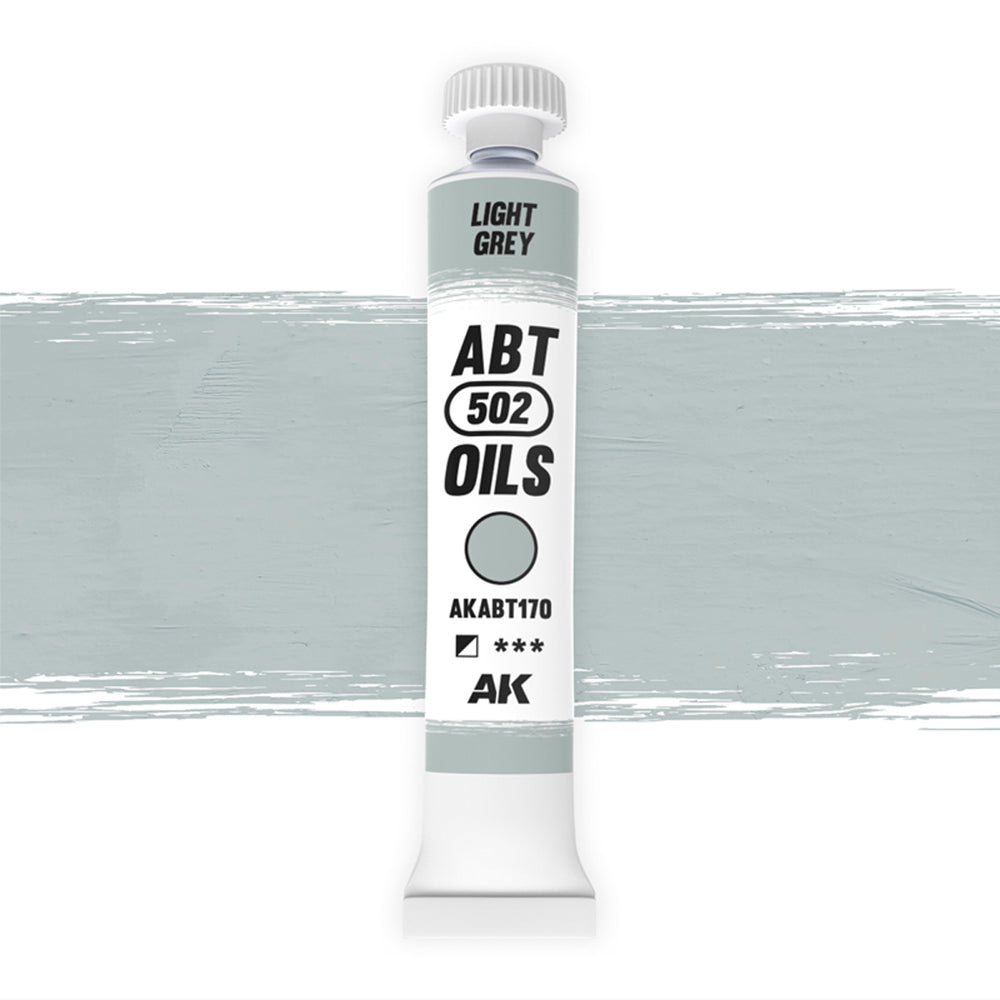 AK Interactive Abteilung 502 Oils - Light Grey (20ml)