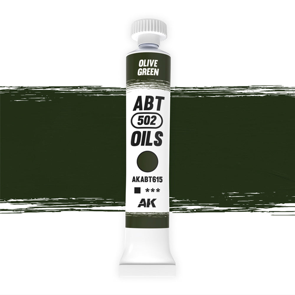 AK Interactive Abteilung 502 Oils - Olive Green (20ml)